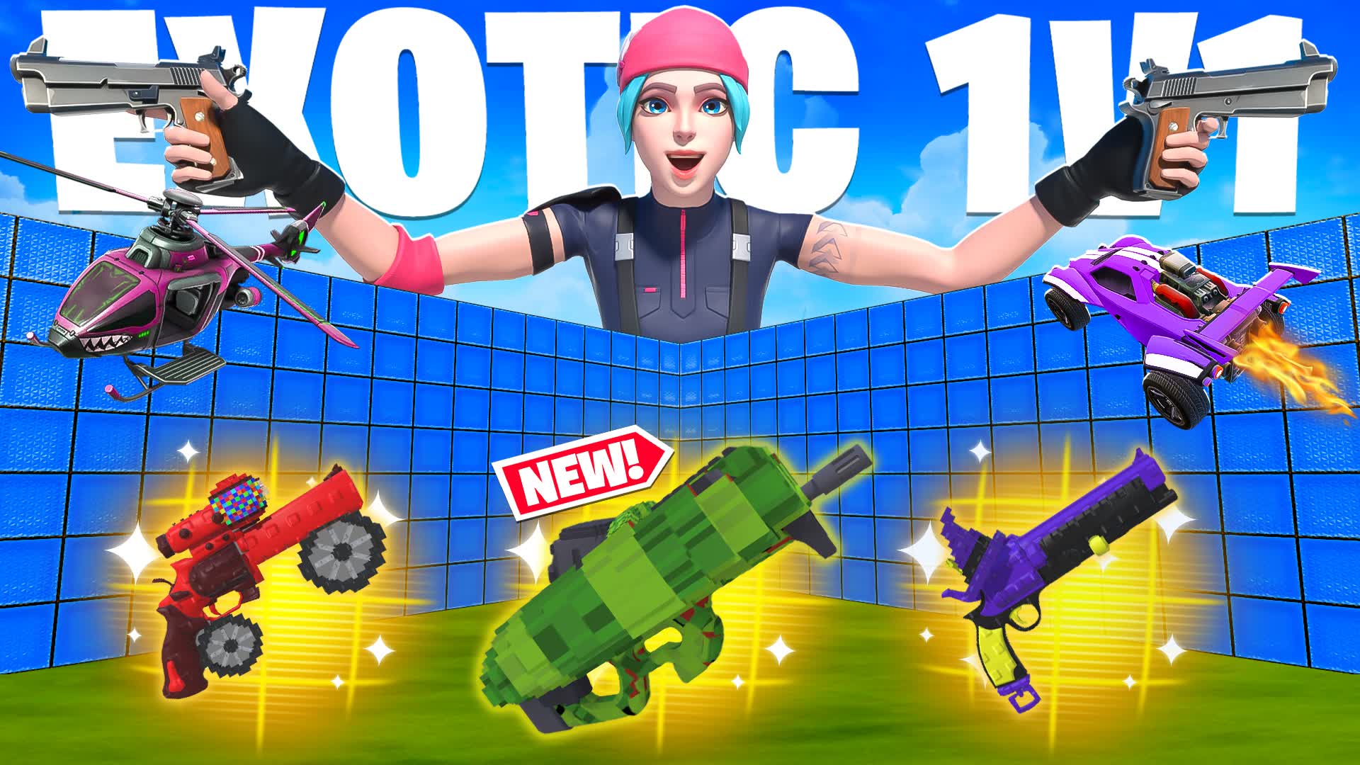 EXOTIC 1V1 ALL GUNS - كل الاسلحة