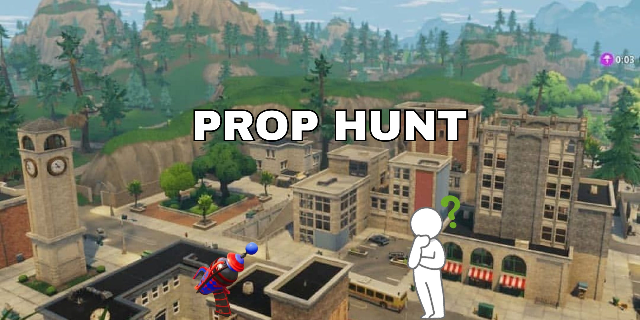 PROP HUNT TILTED TOWER