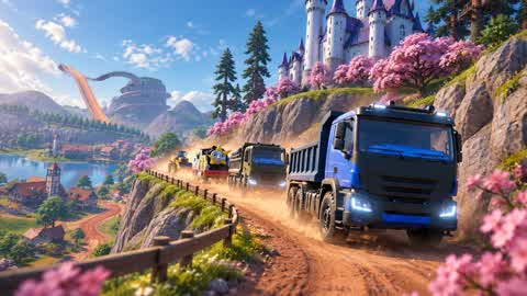 cars on a great journey