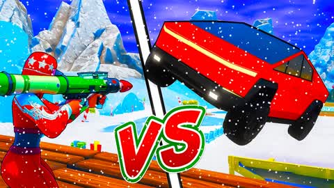 CHRISTMAS ROCKETS VS CARS🎄