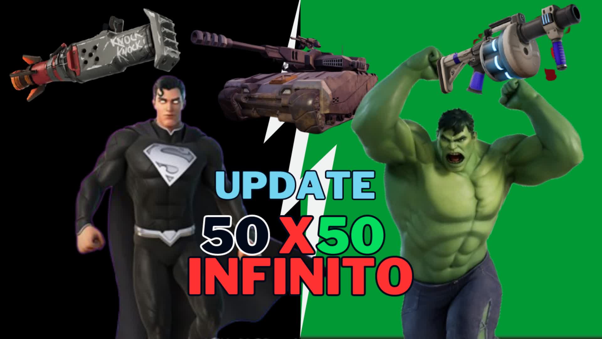 💥INFINITO 50X50 - GREEN VS BLACK! 💥