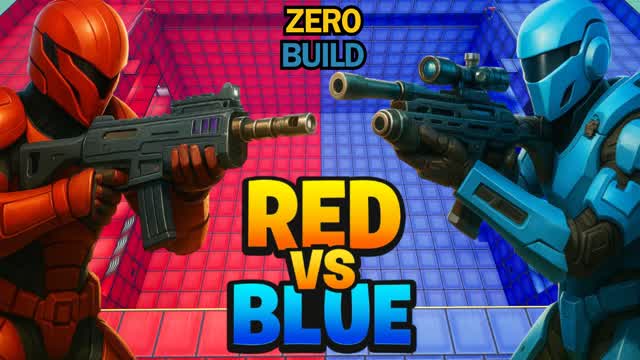 ALL OUT RED VS BLUE 🔴🔵ZERO BUILD