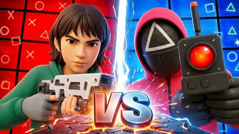 RED VS BLUE 🔴🔵 PLAYERS VS GUARDS 🦑