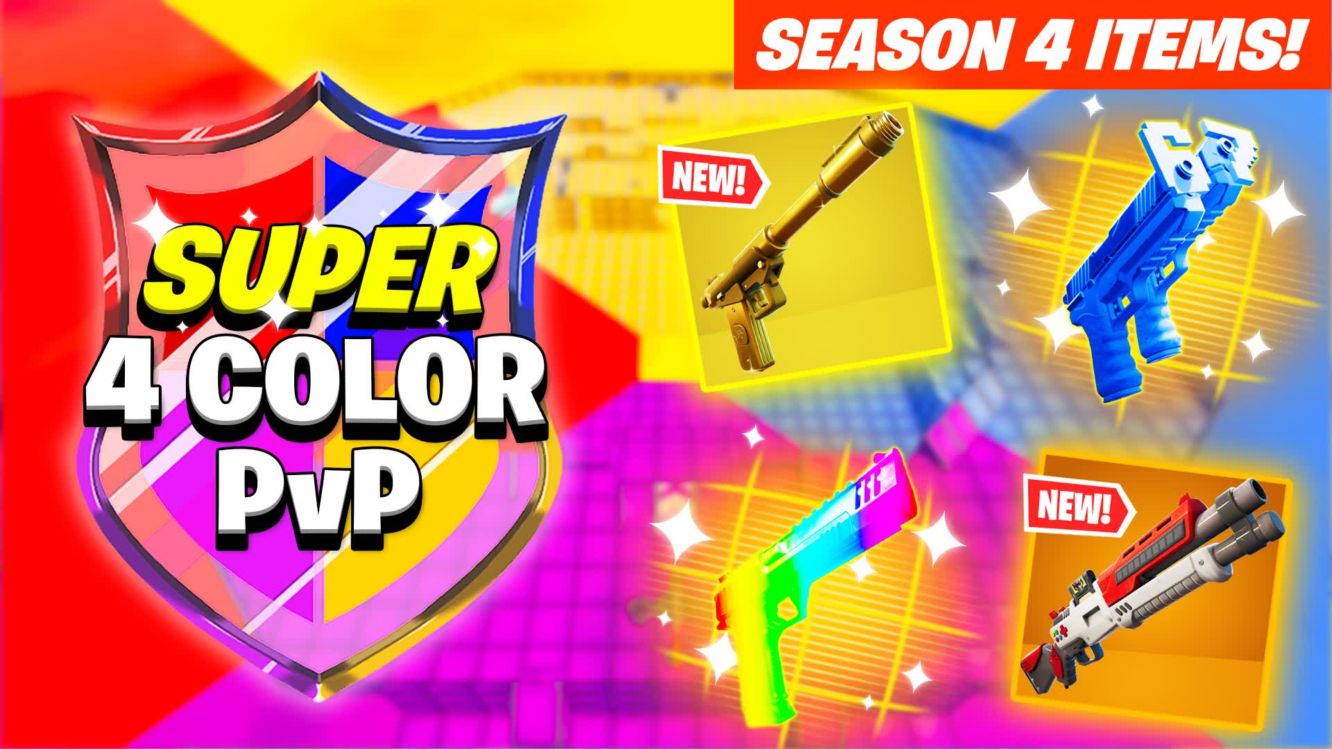 SUPER 4 COLOR PVP🔴🔵🧡💜