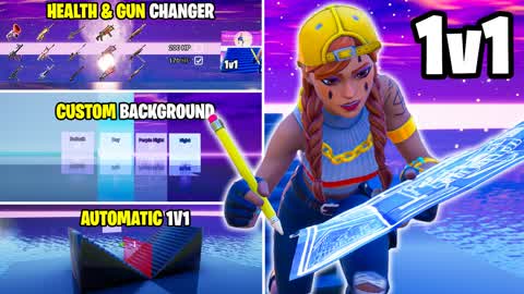 1V1 CUSTOM BACKGROUND/GUNS