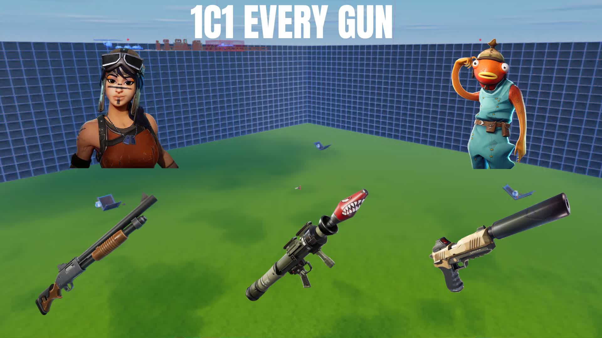 🔫 1x1 CON OGNI PISTOLA 🔫 8417-0618-4280 di casawiii - Fortnite, image size:1920x1080