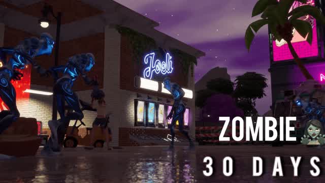 30 days in zombie town 🧟🎒