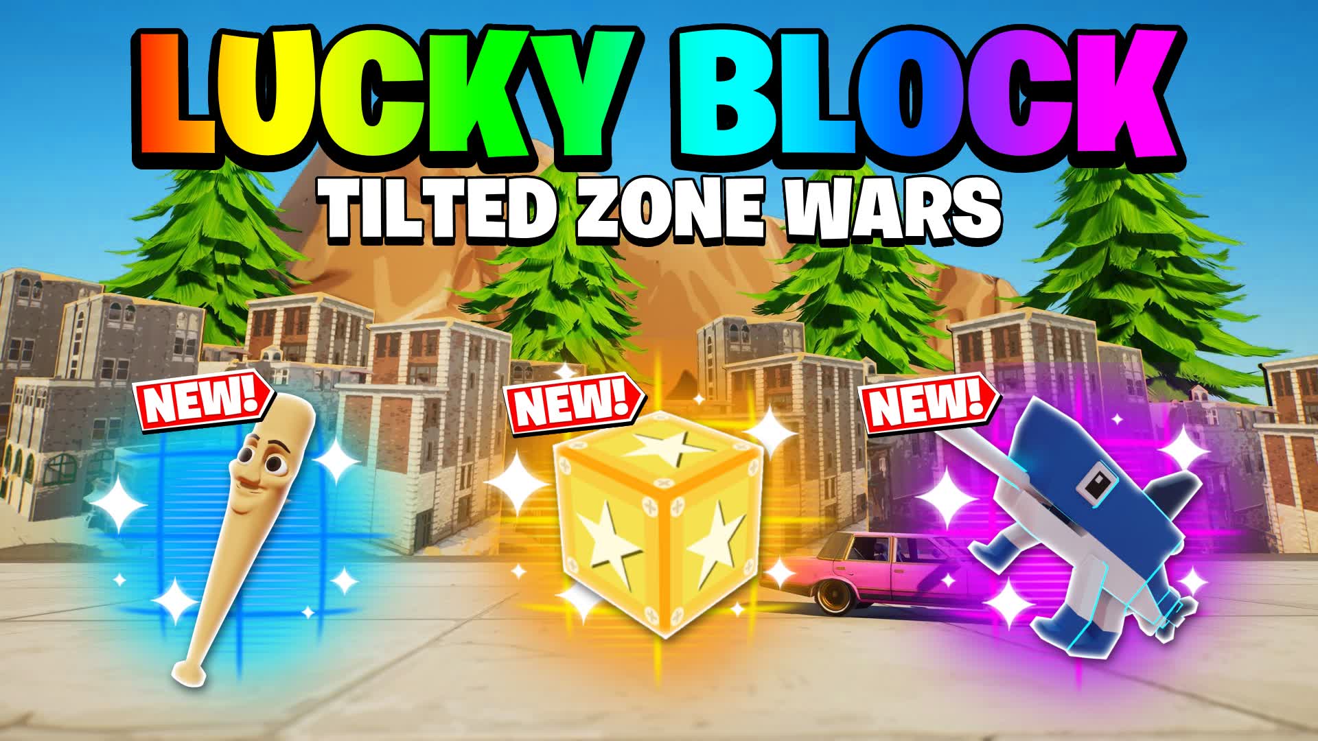Tilted Zone Wars With Lucky Blocks 🎲🌟