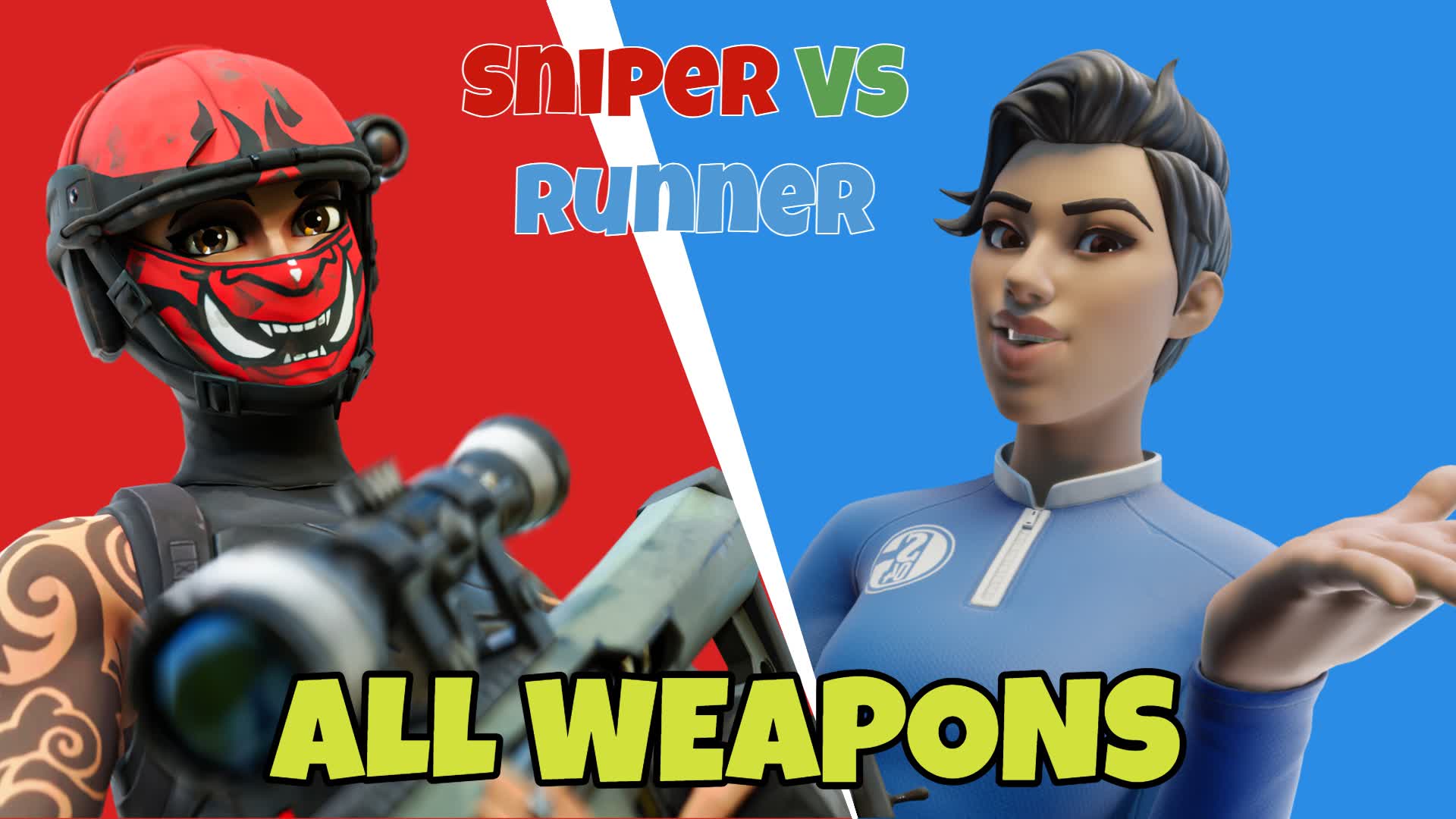 Sniper vs Runner 🎯 ALL WEAPONS