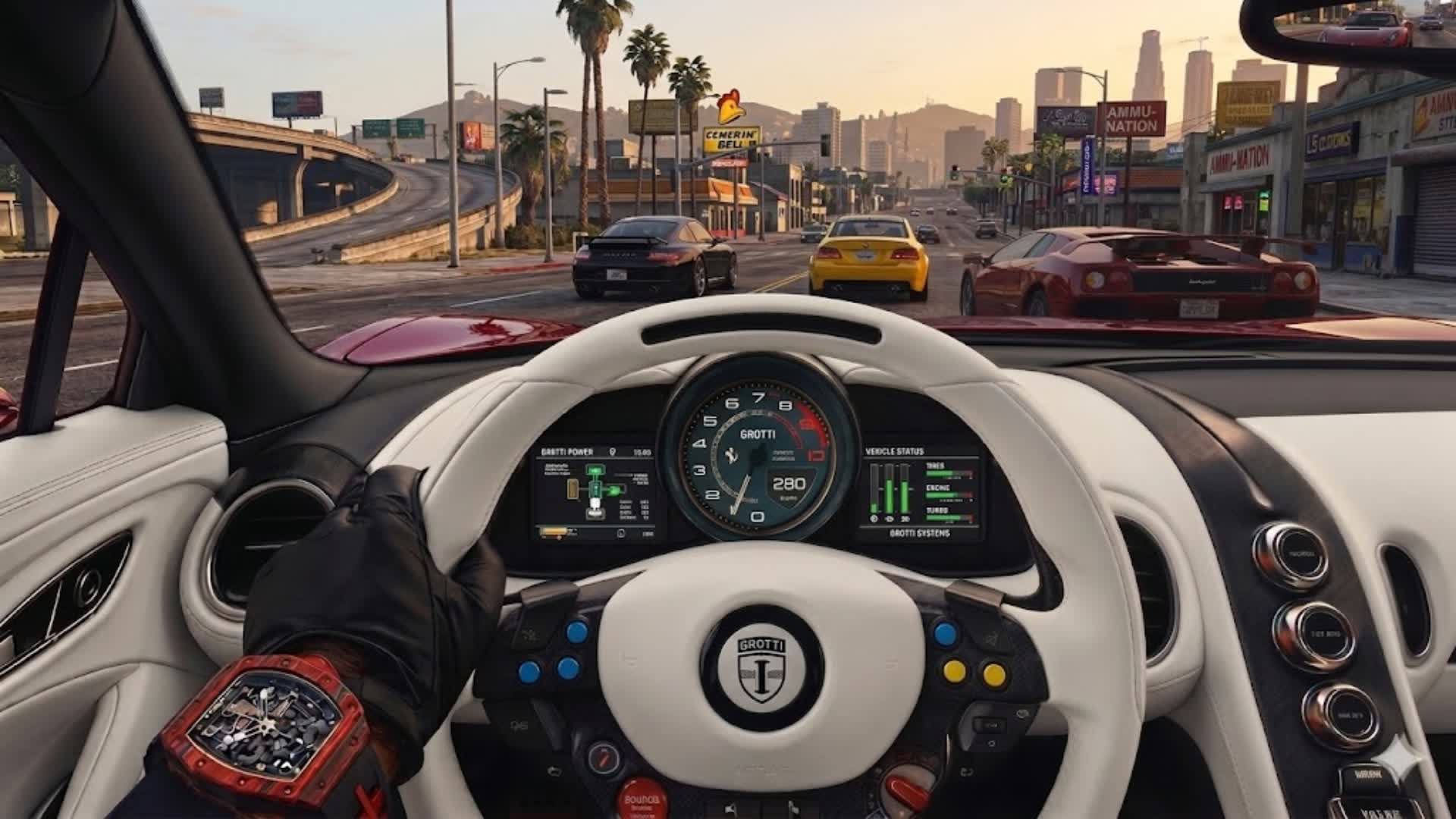 FORTNITE GTA FORTNITE RED BLUE CAR