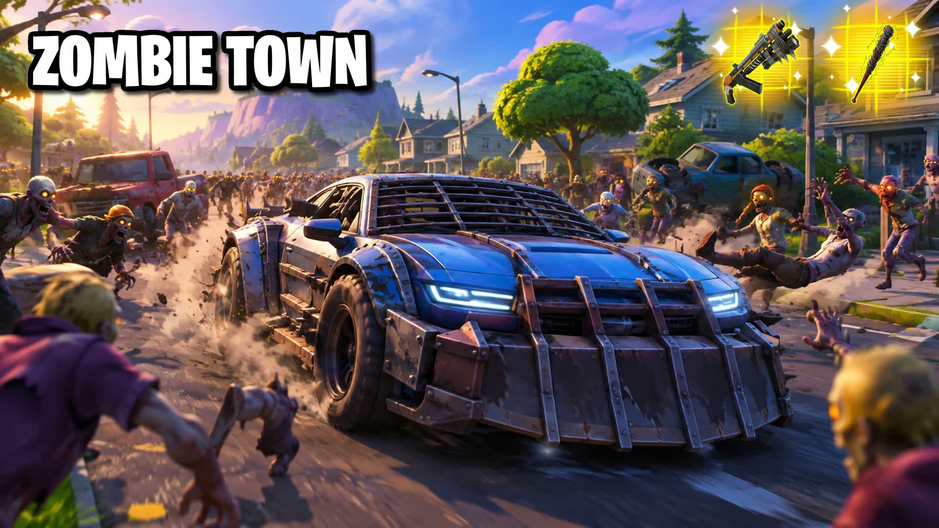 🧟 Zombie Town - TWDU Car Game 🚗 7048-5855-9581 — Fortnite Map Code ...