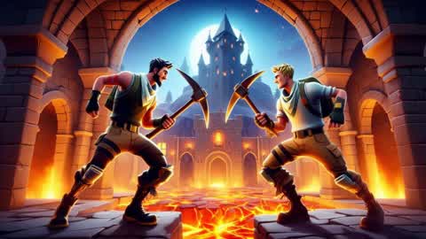 1v1 Lava Pickaxe fight