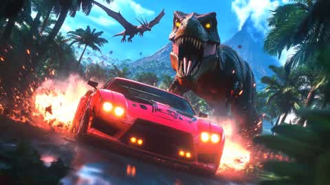 Dinosaur Boss Escape - Tilted Farm Bots