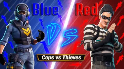 Blue Cops vs Red Thieves 🔴🔵