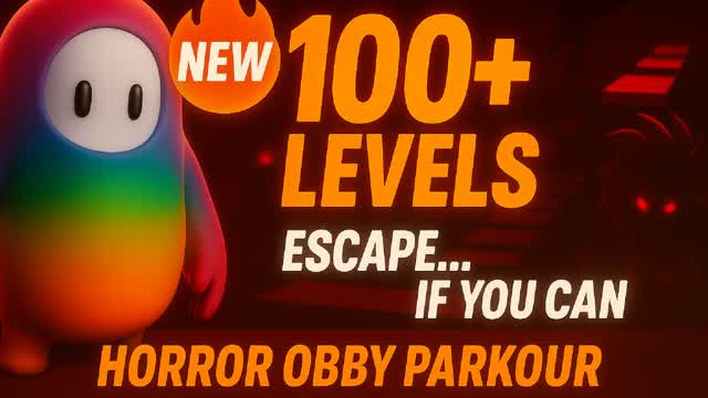FALL GUYS 100 LEVELS HORROR PARKOUR