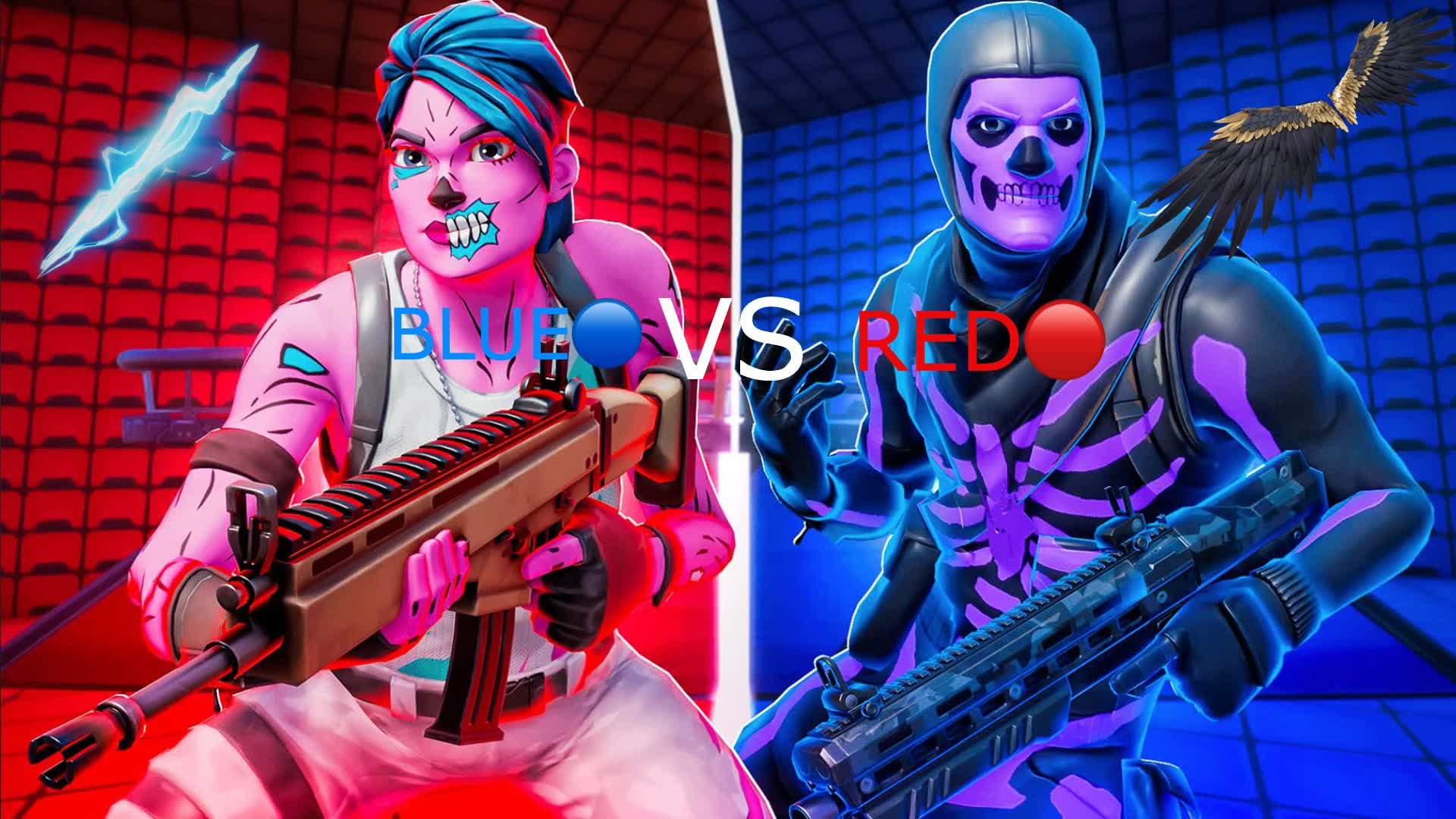 CRAZYYY RED VS BLUE 🔴🔵