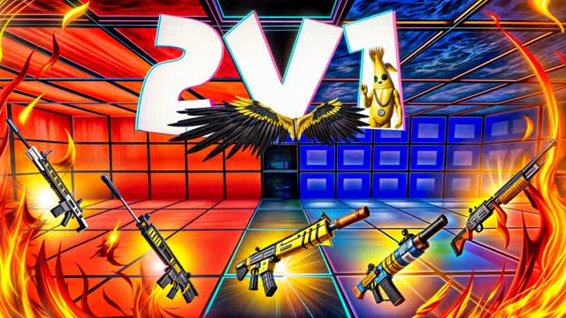 RED VS BLUE ANGRY 2V1 [1V1] 1V2