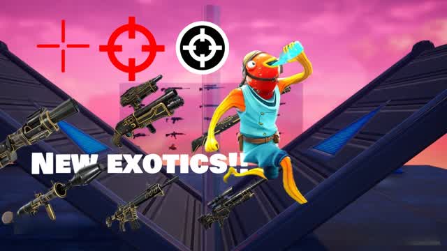 🔥NEW EXOTICS AND CUSTOM CROSSHAIR 1v1🔥