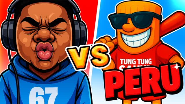 BRAINROT VS MEMES 🔴🔵 ZERO BUILD