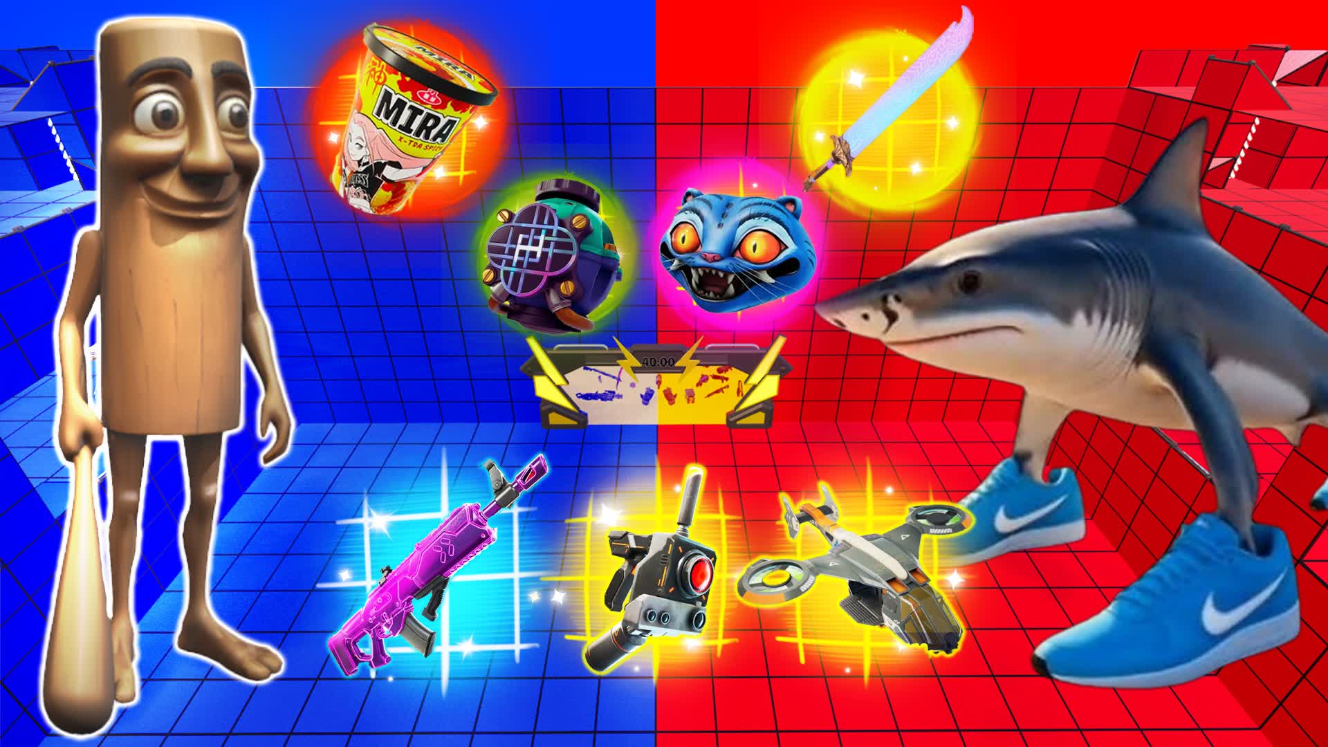 TUNG VS TRALALERO⭐️RED VS BLUE 🔴🔵