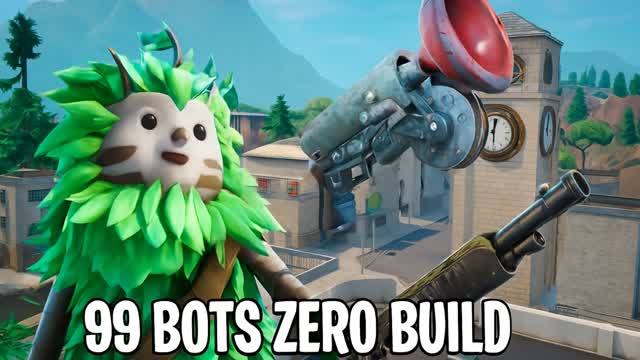 💥 ZERO BUILD, 99 BOTS... E UM HERÓI! 💀