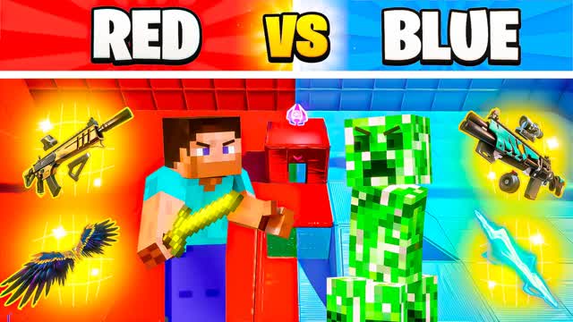 HAUNTED MINECRAFT RED VS BLUE 🔴🔵
