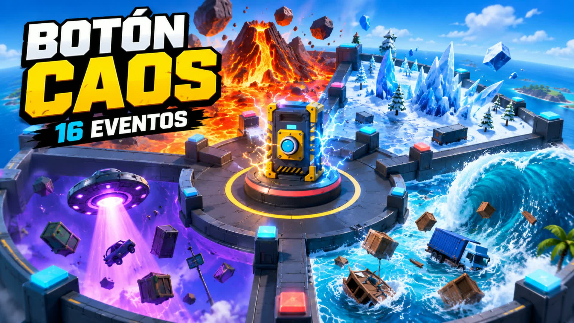BOTÓN CAOS — 16 EVENTOS
