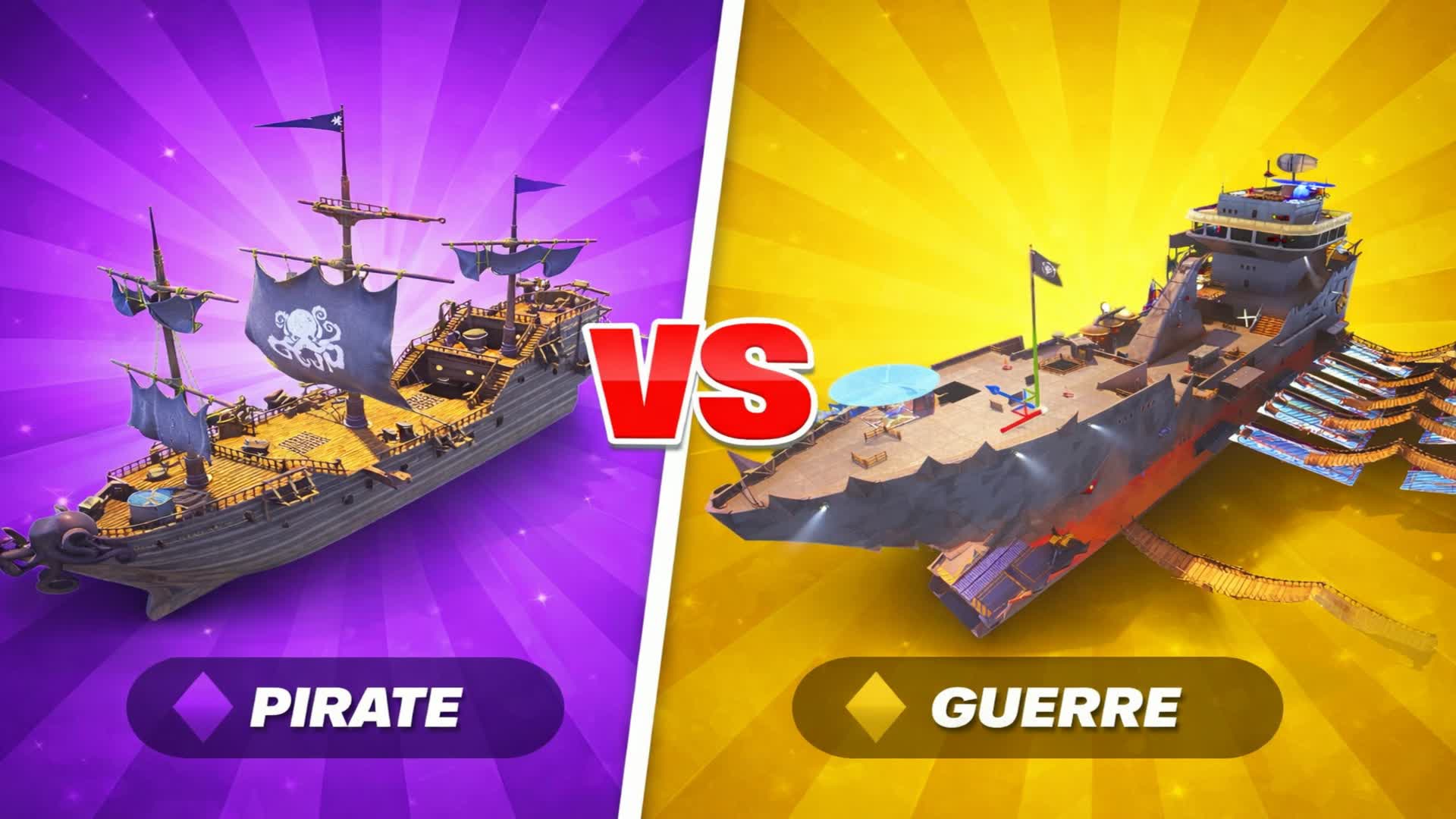 SUPER RED VS BLUE SUR UN BATEAU