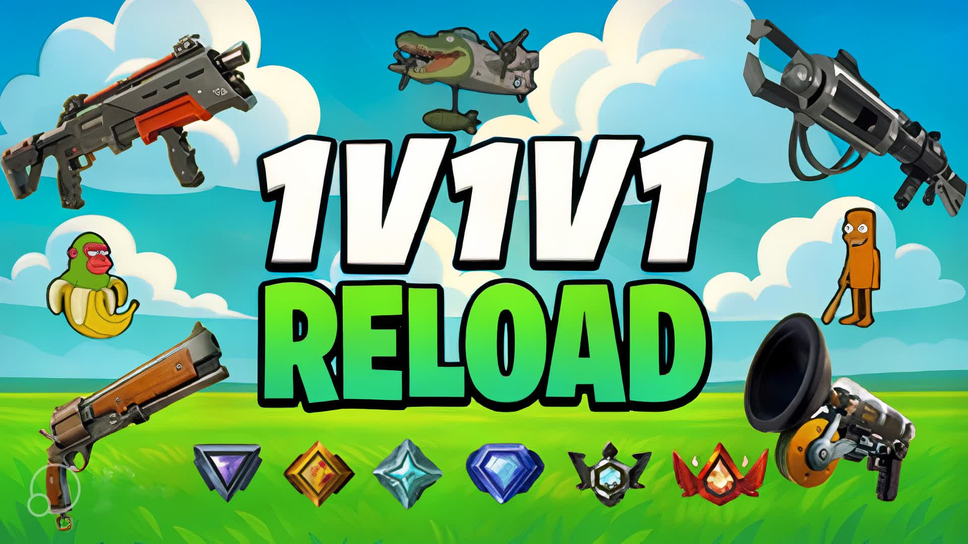 🎯 1v1v1 🤖WITH BOTS
