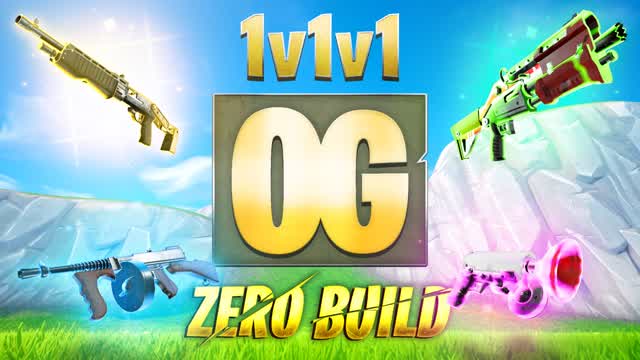 1v1v1 ZERO BUILD PVP OG (Realistics FFA)
