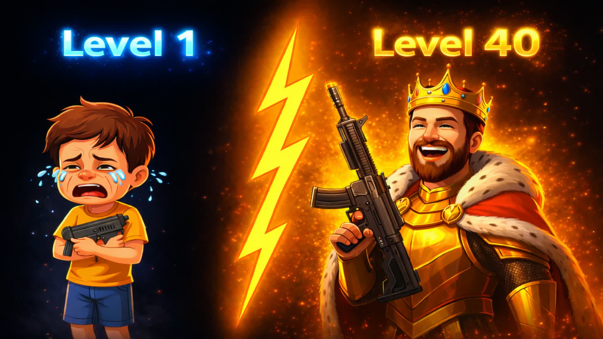 1 to 40 LEVELS -  GUN GAME🎯 *K3MMAL*