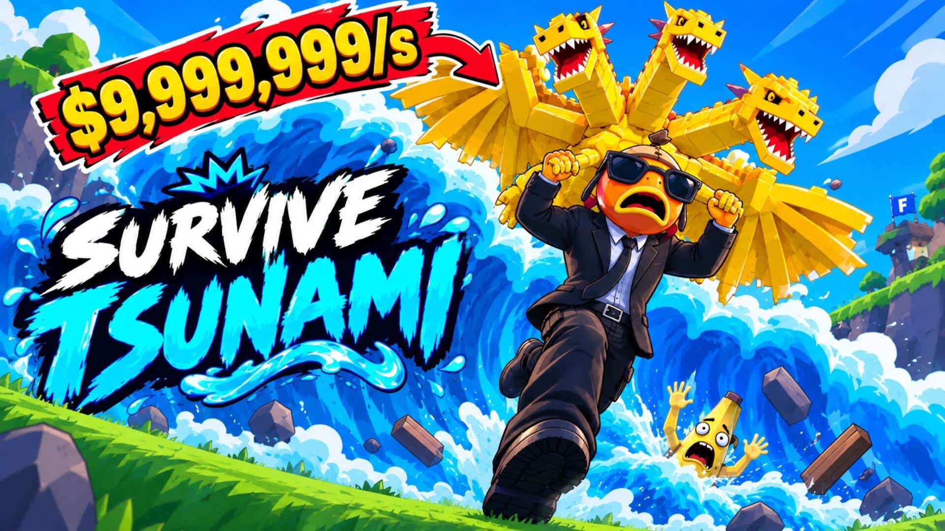 🌊SURVIVE TSUNAMI FOR BRAINROTS🌊 - Fortnite island 2534-4541-7842 by ًًًًًًًًًًًََْٰ
