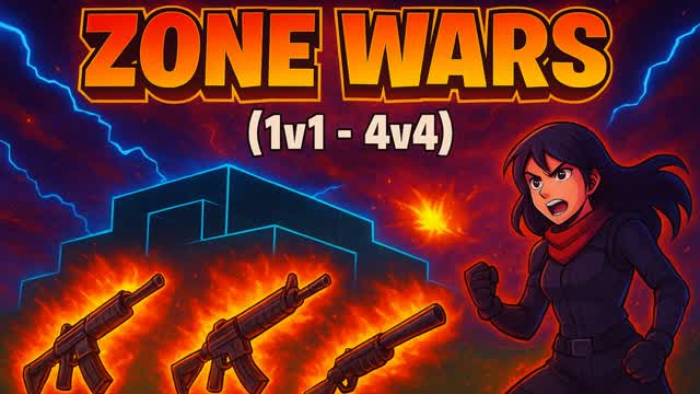 1v1/2v2/3v3/4v4 Zone Wars 🏆👥
