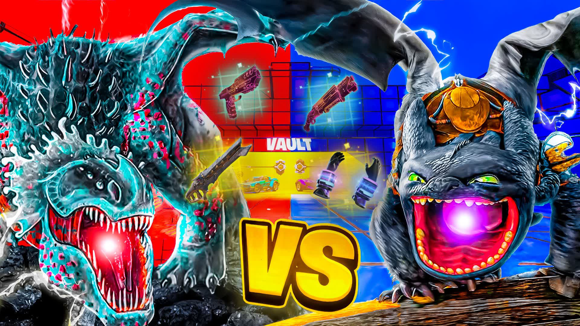 TOOTHLESS VS RED DRAGON 🔴🔵 RED VS BLUE