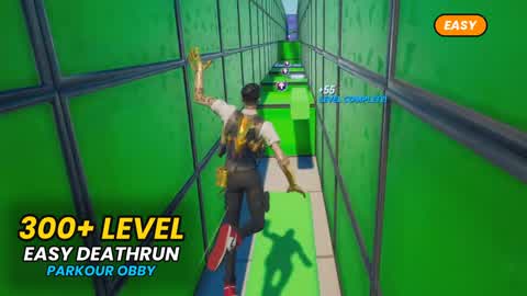 EASIEST DEATHRUN 300+ 🟢 Easy Parkour
