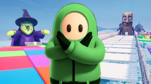 GLASS BRIDGE OBBY FALLGUYS BRAINROT⭐