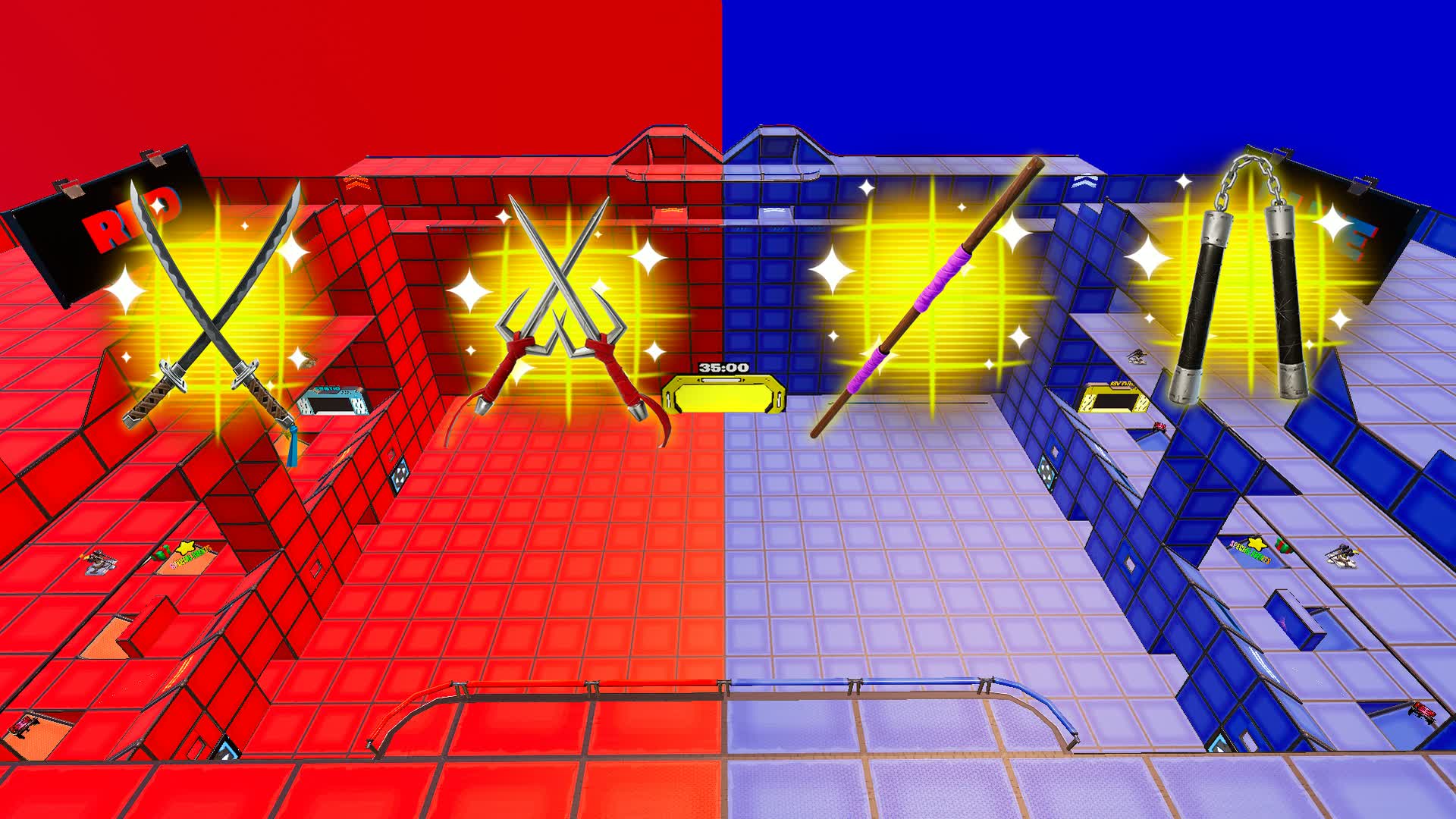TMNT SUPER ULTIMATE RED VS BLUE 🔴🔵