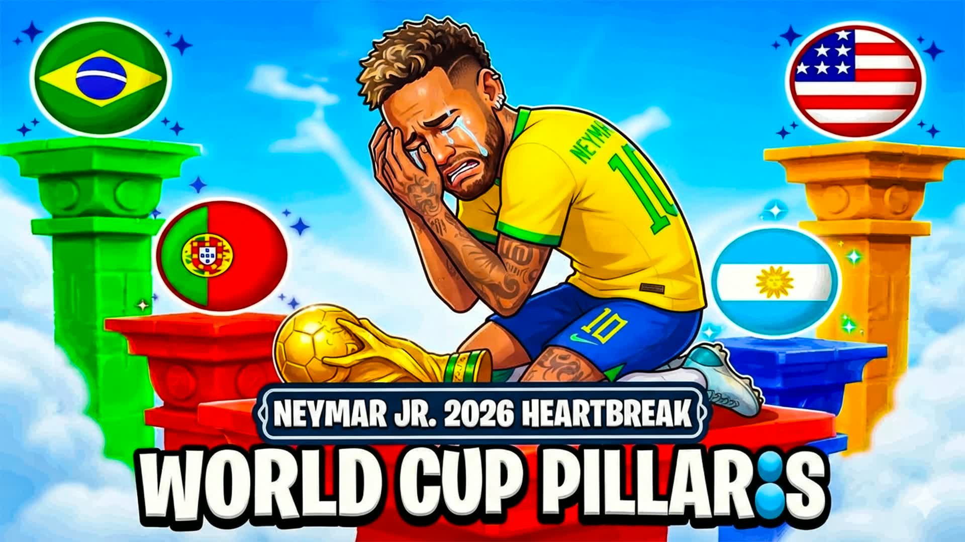 World Cup Pillars 🏆NEYMAR🐐