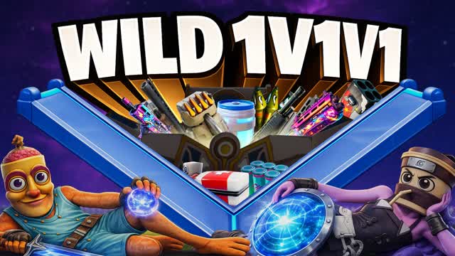 WILD 1V1v1 With BRAINROT & EVERY GUN