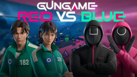 Squid GunGame - Red vs Blue🦑