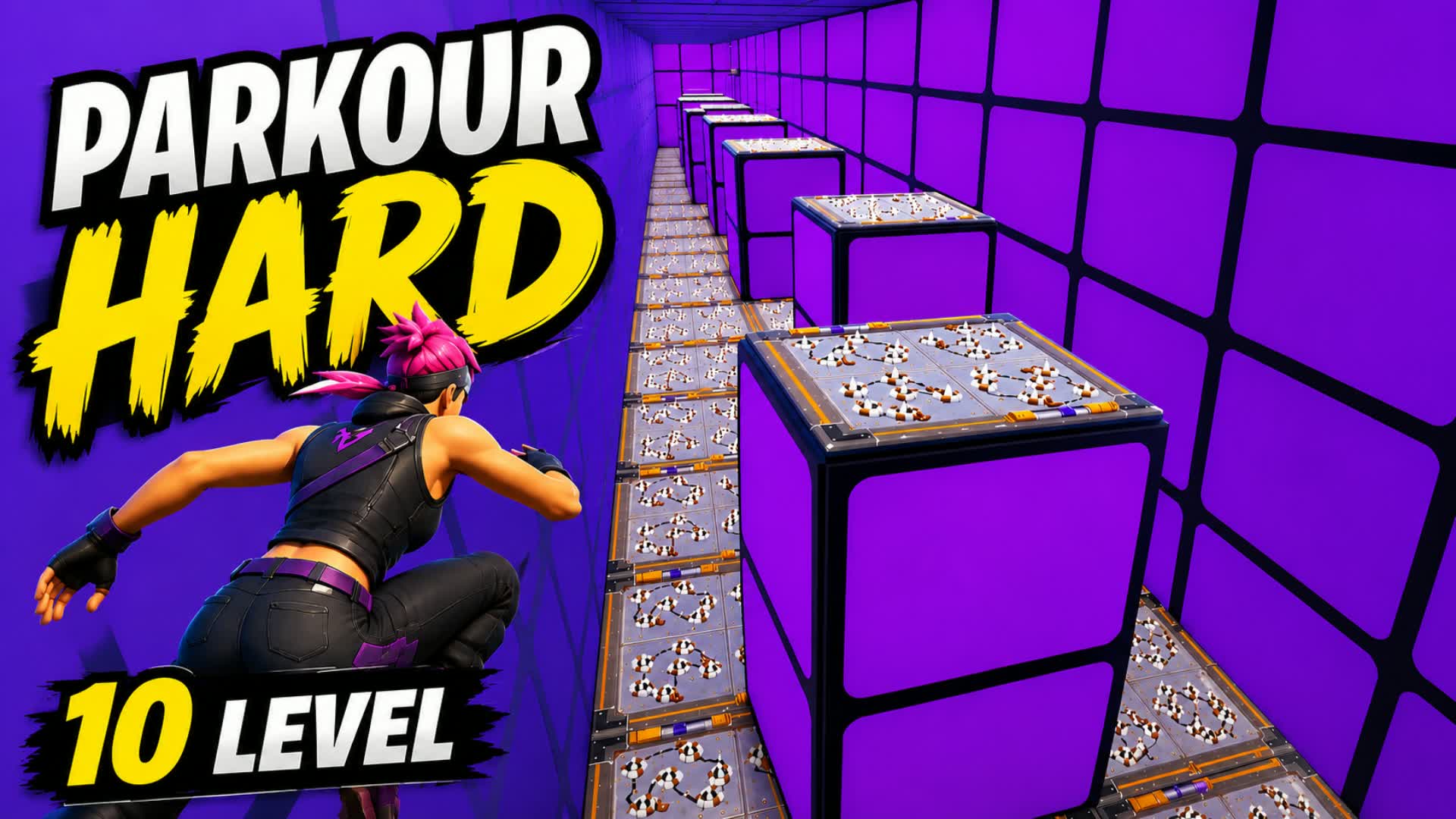 🔥 CHAMPION 10 LEVEL PARKOUR [HARD] — Fortnite Creative Insel