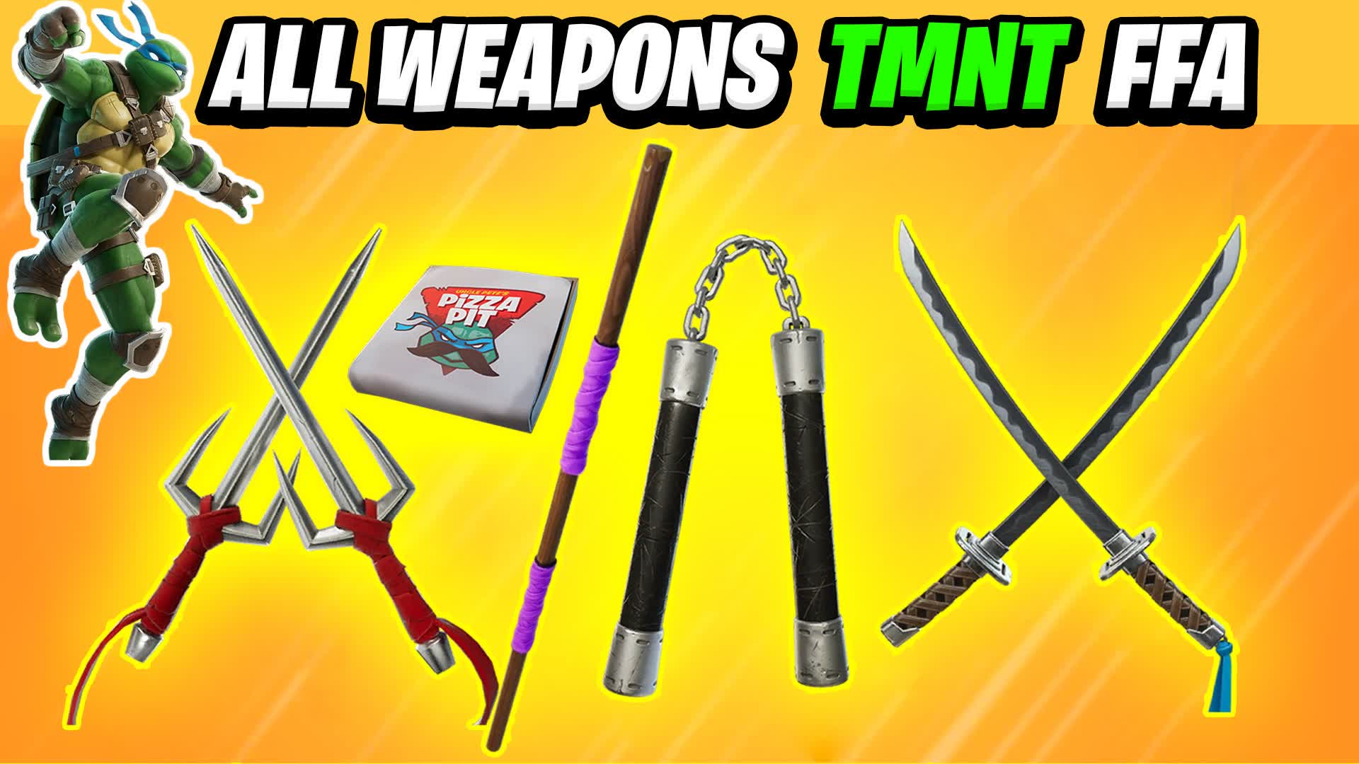 TMNT ALL WEAPONS - NEW COMBAT ⭐TMNT