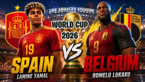 SPAIN vs BELGIUM ⚽️ FIFA WORLD CUP 2026