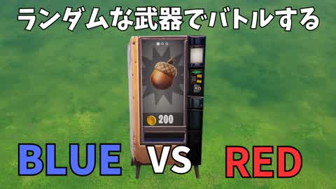 ランダムな武器でバトルするBLUE VS RED