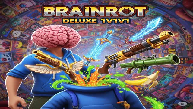 STEAL THE BRAINROT Deluxe 1v1v1 AWeapons