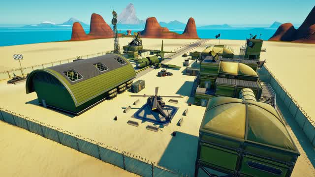 Desert Army Base - gun game