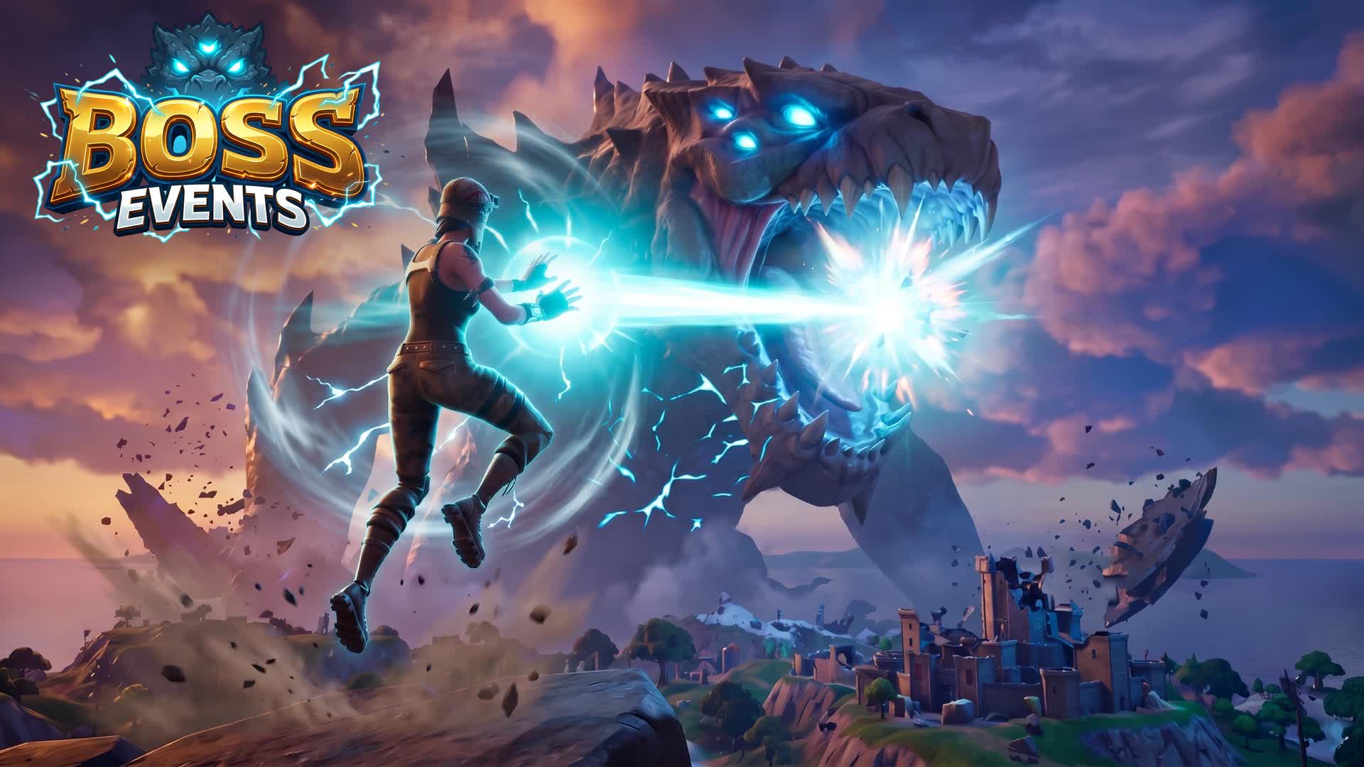 BOSS EVENTS - Fortnite island 1631-0751-4517 by Kezio.