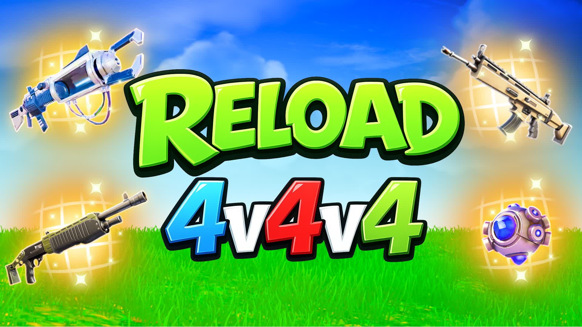 4v4v4 Reload - Red VS Blue Free for All