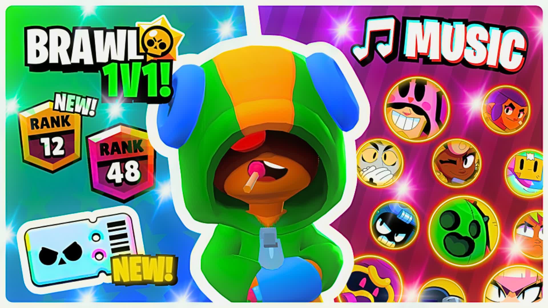 ⭐ Brawl Stars 1v1 [Music On] Ranked ⭐