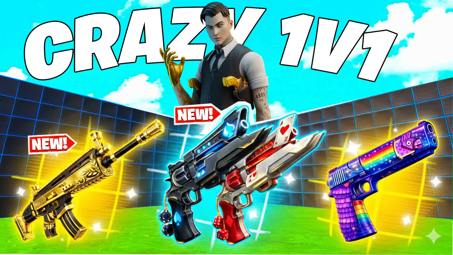 Crazy  1V1v1 Battles